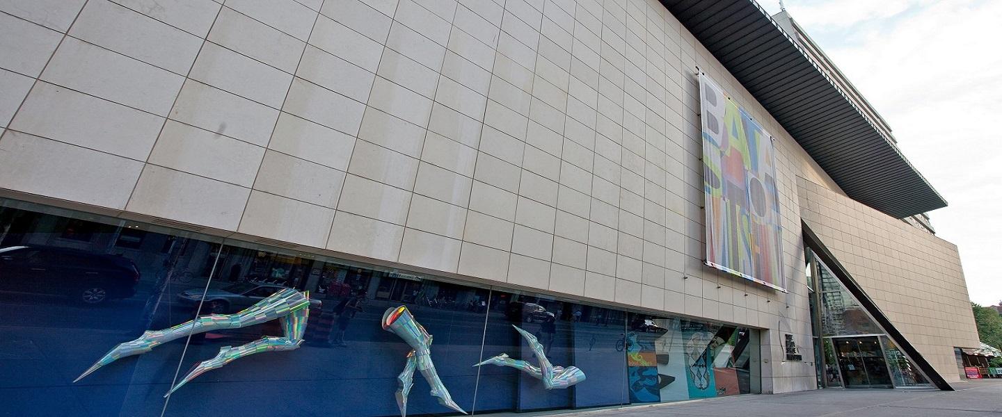 The exterior of the Bata Shoe Museum