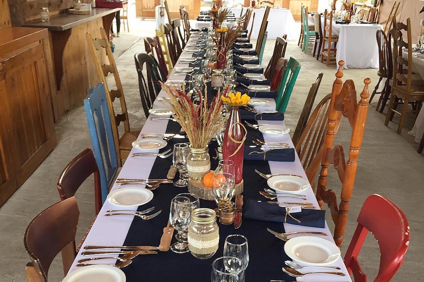 Terroir-inspired gourmet menu shared with friends and colleagues