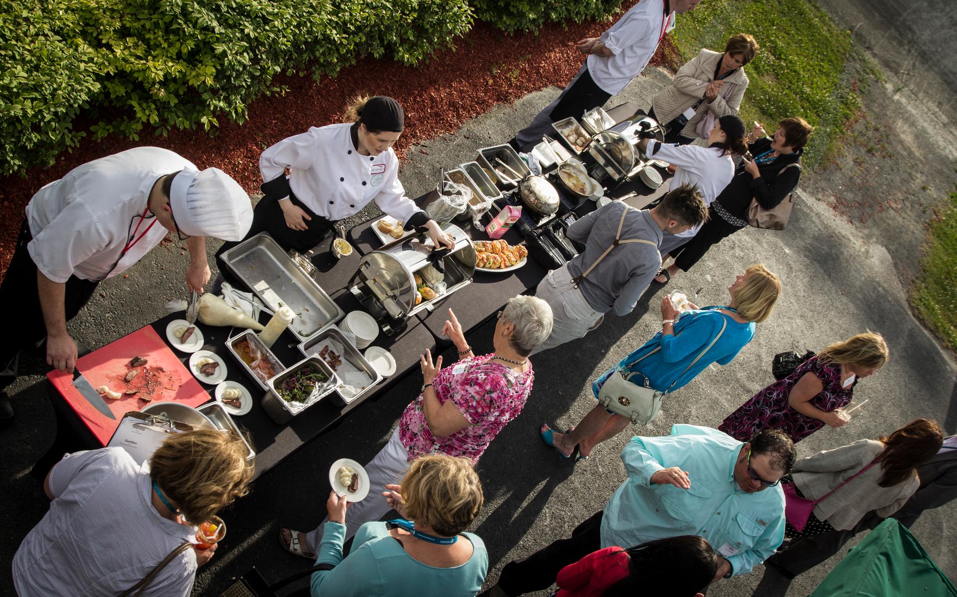 Buffet at Red Shores' centre oval