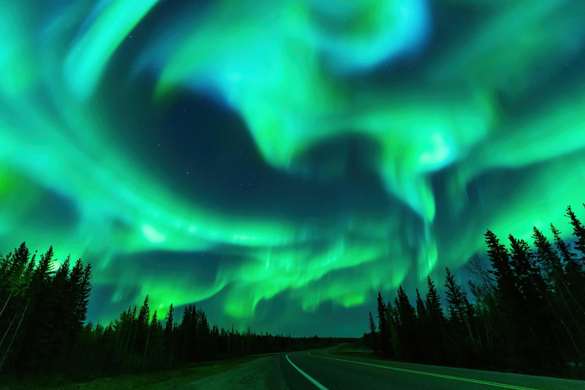 Northern lights, Yellowknife, Northwest Territories