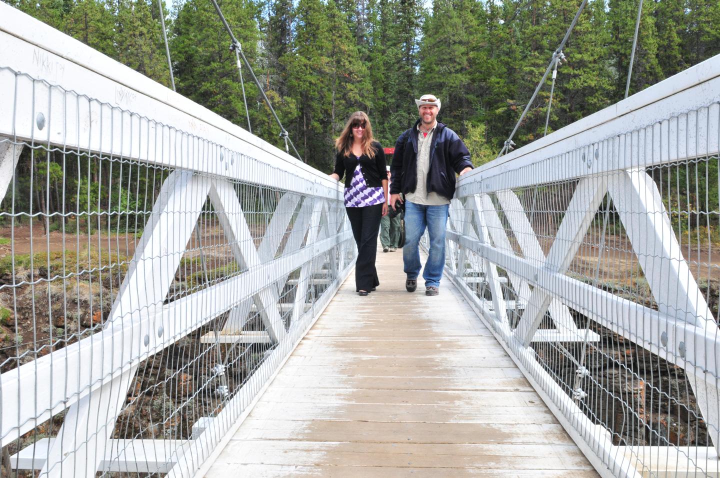 Miles Canyon suspension bridge