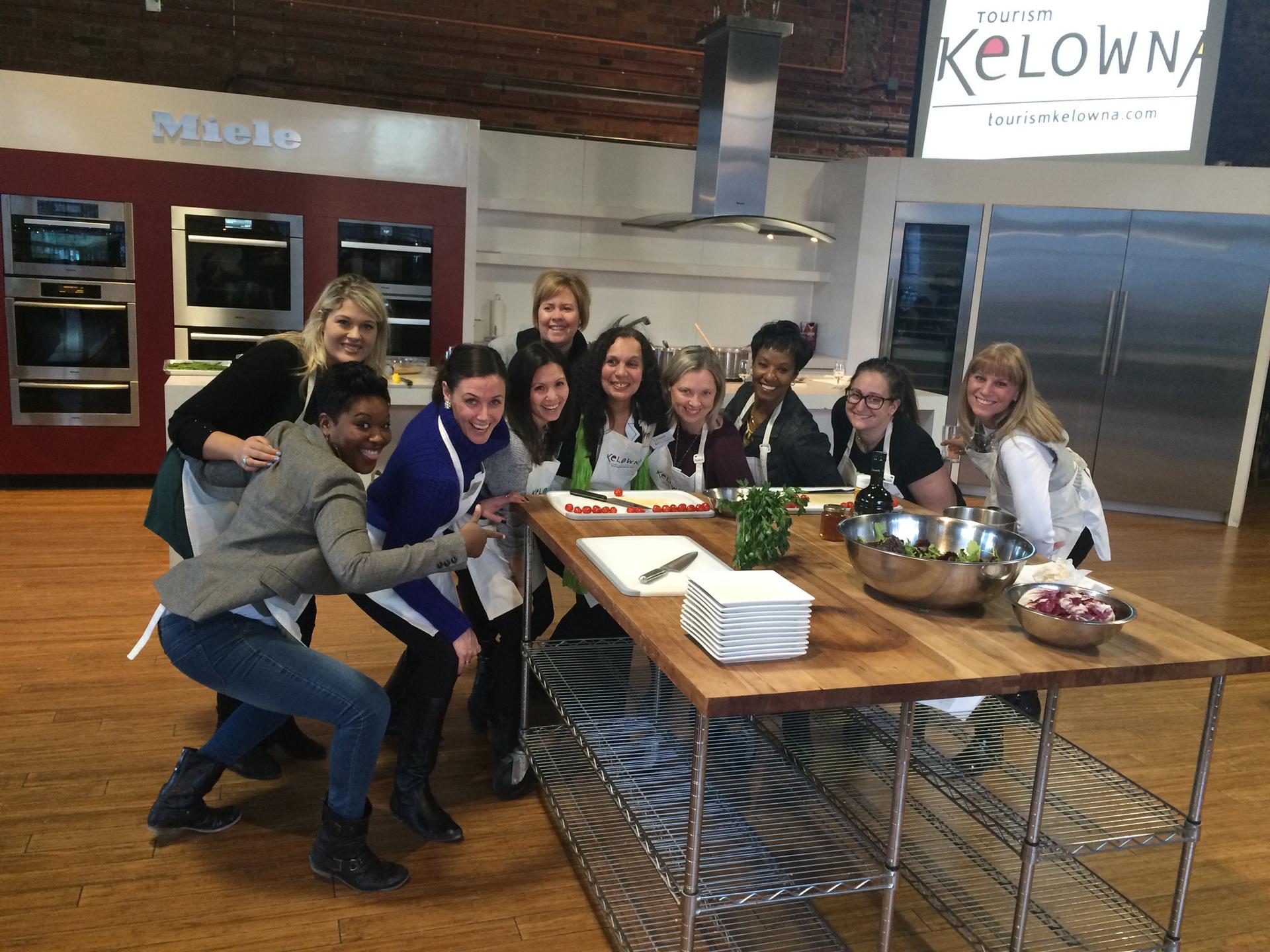 Exclusive, chef-guided cooking class is both team and community building