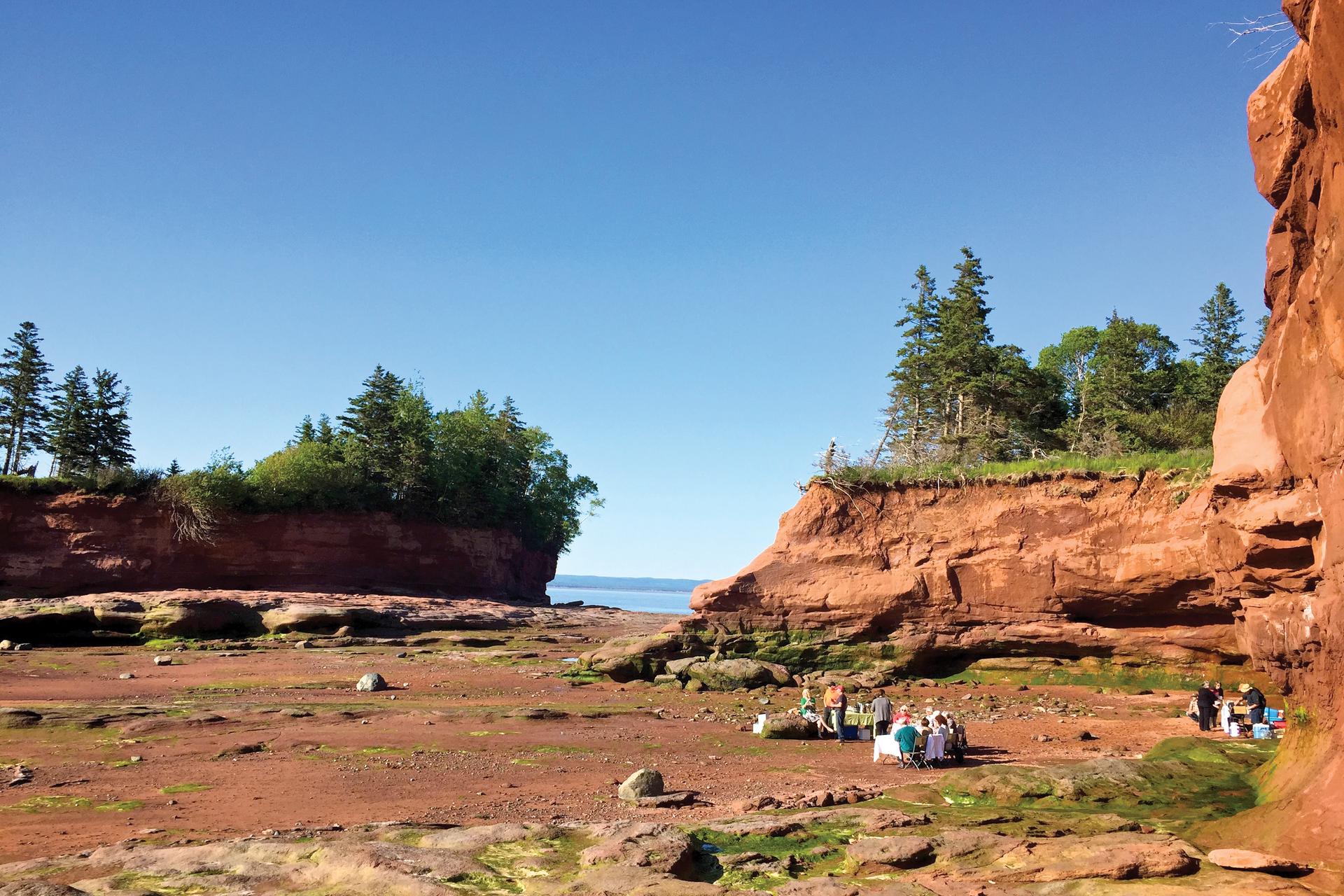 The drive out from the city: curvy roads, plenty of eye-candy ends at red, craggy cliffs by the sea