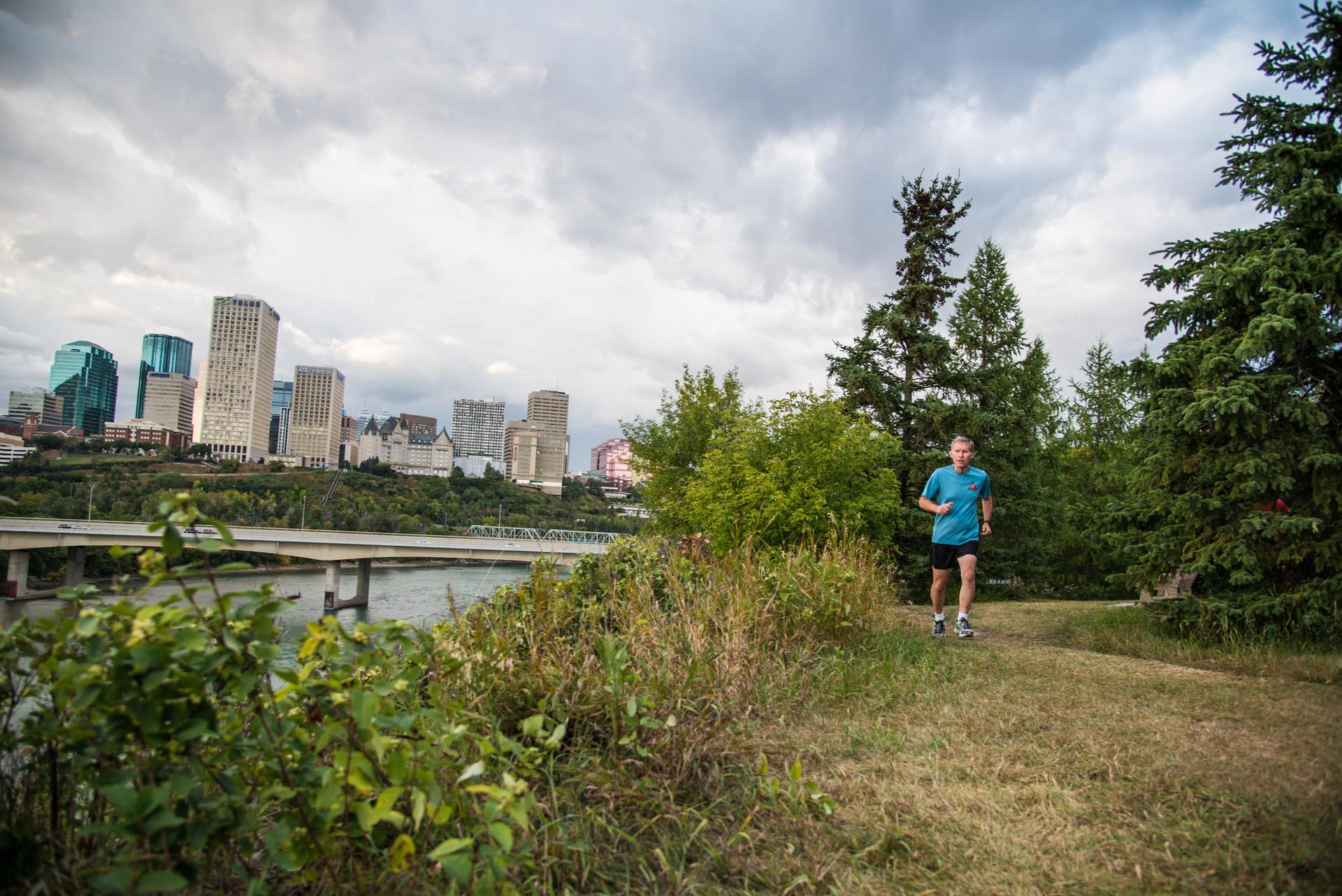 Team run, then group BBQ picnic lunch by the river