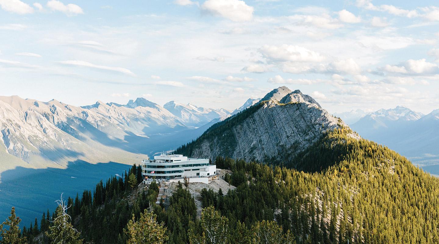 See the Rockies from an eagle’s perspective at the Above Banff Theatre and Interpretive Centre