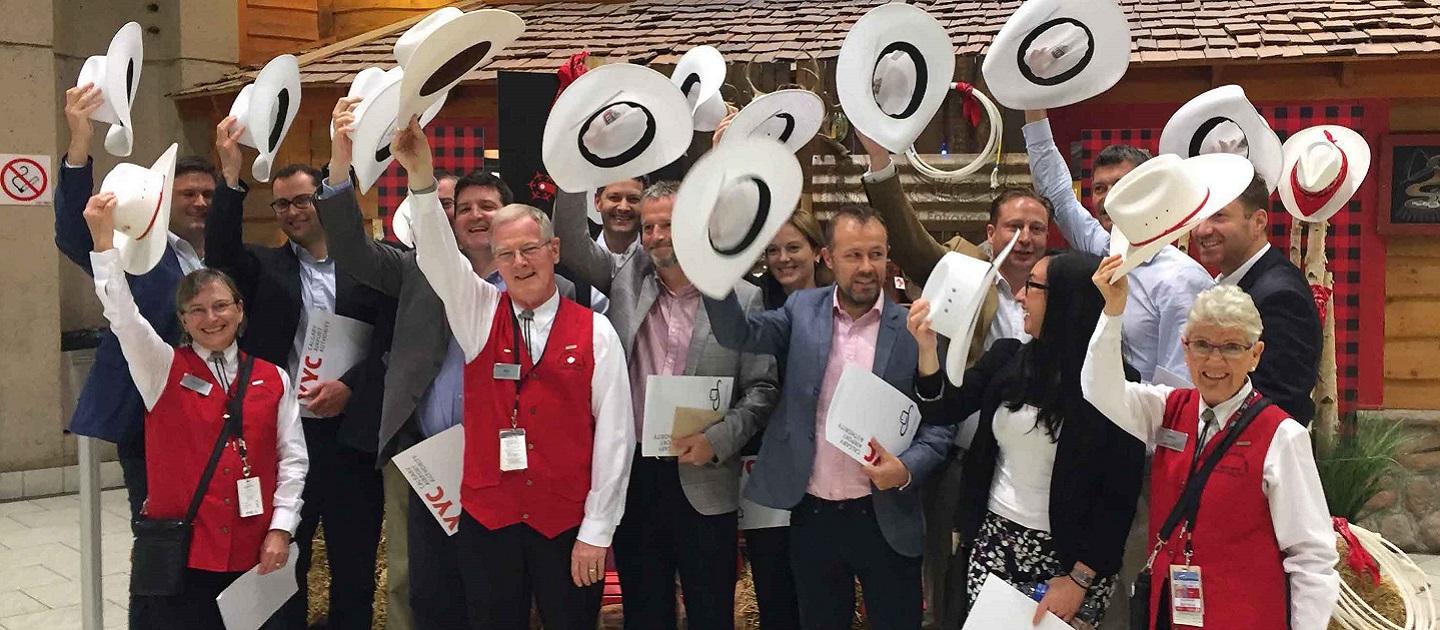 White Hatter Ceremony at Calgary Airport