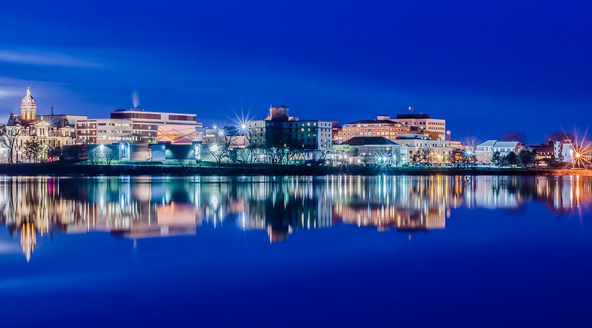 Fredericton, Skyline at Night